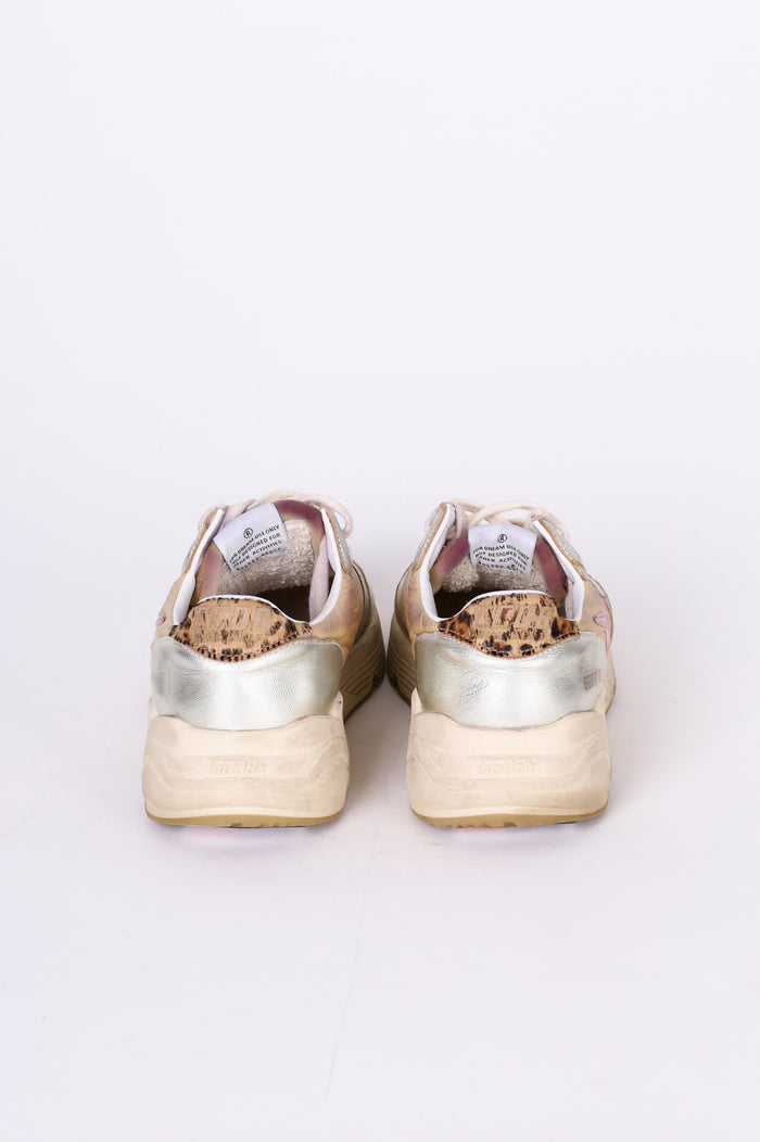 Golden Goose Running Womens Beige Sneakers Size EU 38
