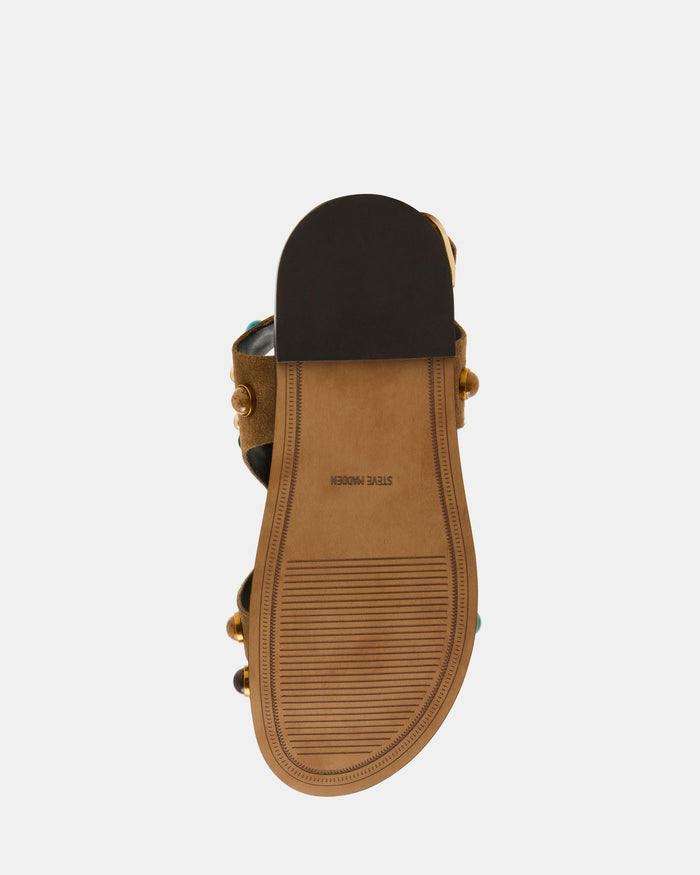 LINEAR TAUPE SUEDE
