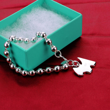 925 Sterling Silver Westie Charm Bracelet