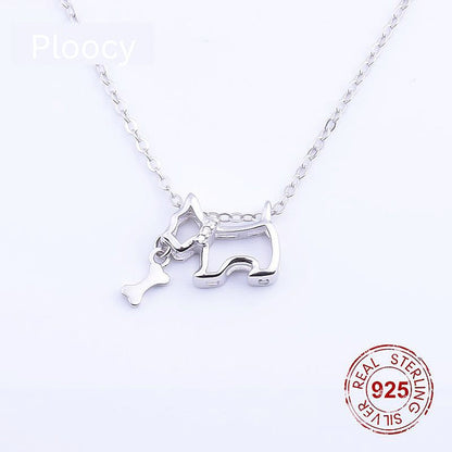 925 Sterling Silver Westie Necklace
