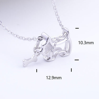 925 Sterling Silver Westie Necklace