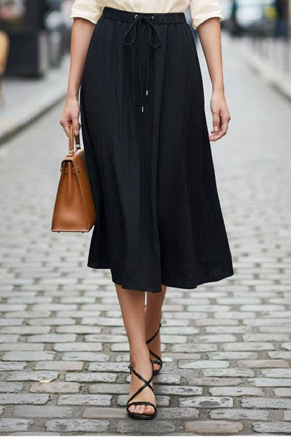 A-Line Midi Skirt