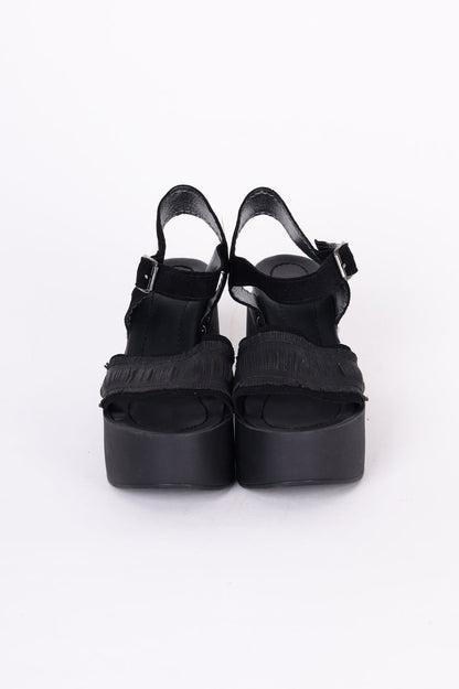 Aakasha Womens Black Shoes Size EU 40