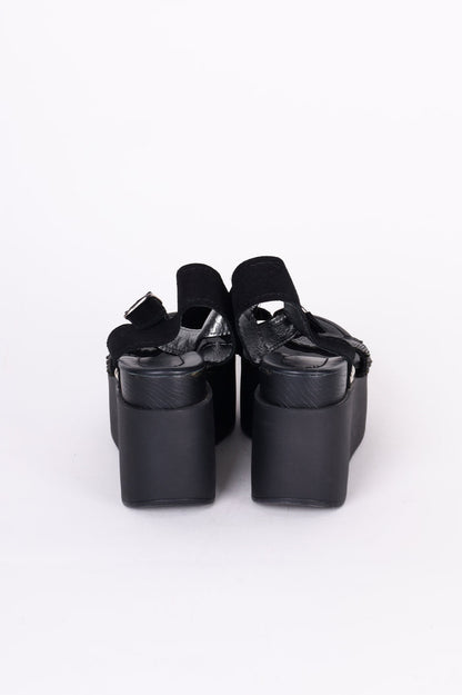 Aakasha Womens Black Shoes Size EU 40