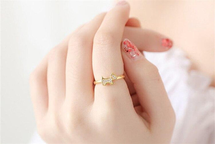 Abby Westie 925 Sterling Silver Ring 1