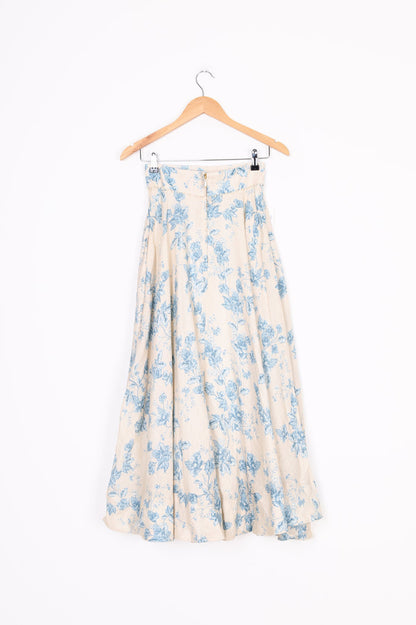 Agua by Agua Bendita Womens Cream Maxi Skirt Size XS