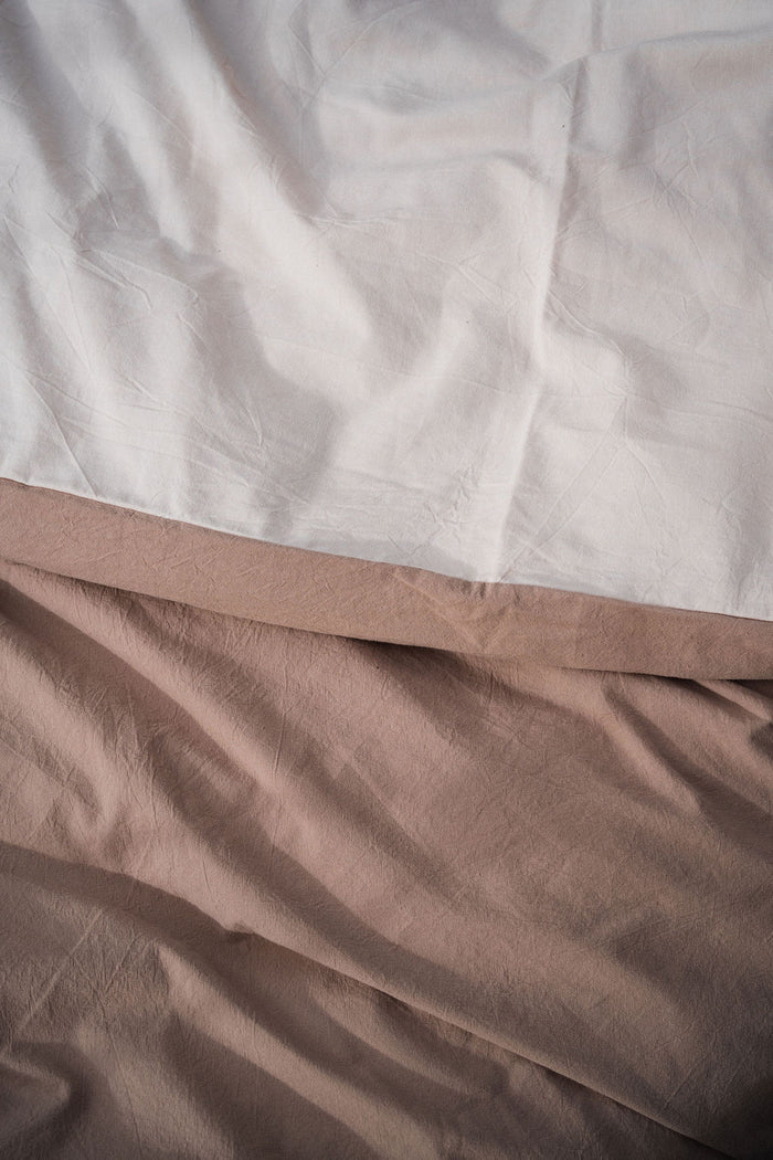 Almond Palette Reversible Duvet Cover Set