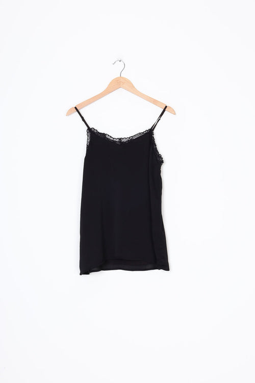 Amaya Womens Black Top Size 8