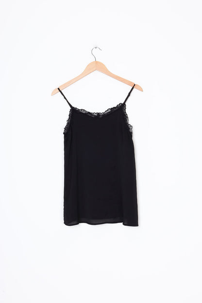 Amaya Womens Black Top Size 8