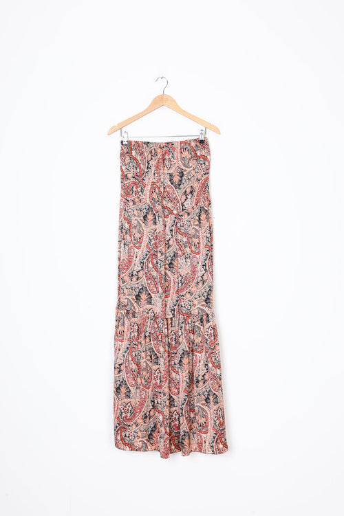 Amaya Womens Brown Maxi Skirt Size 8