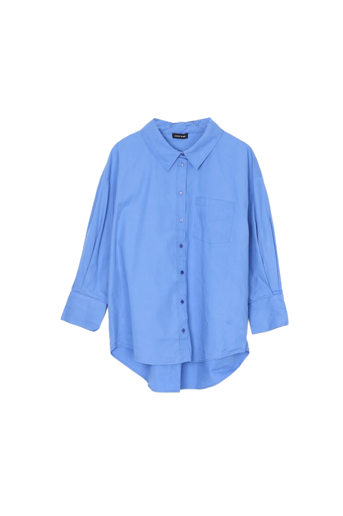 Anine Bing Womens Blue Shirt Size XL