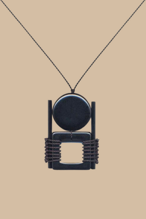 Anni Albers- Black Pendant Necklace