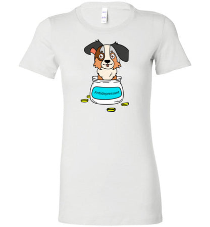 Antidepressant Aussie Premium Fitted Lady T-shirt
