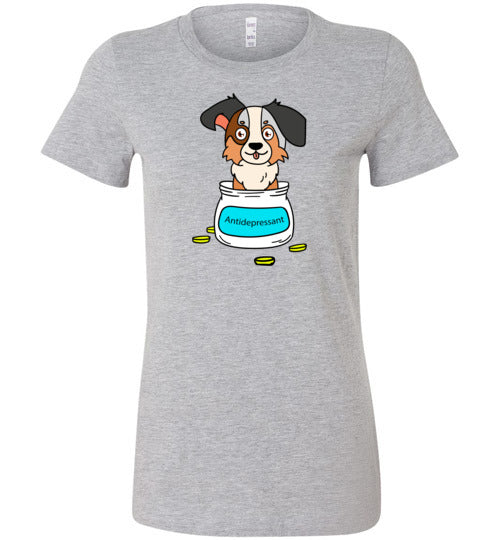 Antidepressant Aussie Premium Fitted Lady T-shirt