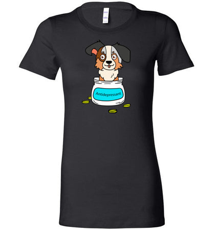 Antidepressant Aussie Premium Fitted Lady T-shirt
