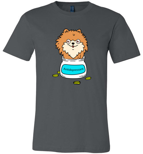 Antidepressant Pomeranian Premium Fitted Men/Unisex T-shirt