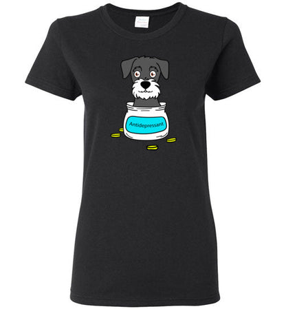 Antidepressant Schnauzer Classic Lady T-shirt