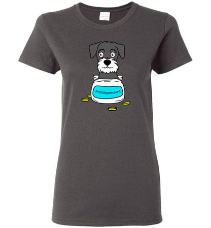 Antidepressant Schnauzer Classic Lady T-shirt