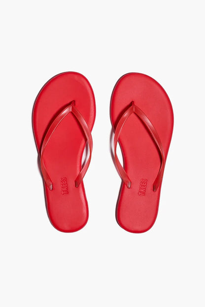 Aqua Lily Rubber Flip Flop Footwear Tkees