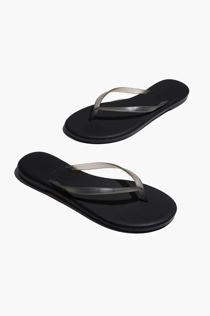 Aqua Lily Rubber Flip Flop Footwear Tkees