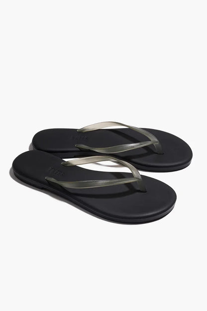 Aqua Lily Rubber Flip Flop Footwear Tkees