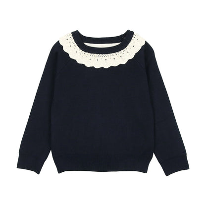 Argyle Knit Sweater Ruffle *see note