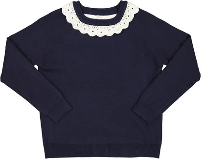 Argyle Knit Sweater Ruffle *see note