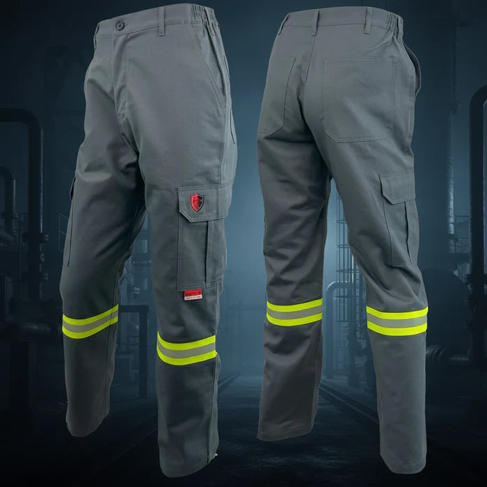 Atlas AR/FR Grey Cargo Pants W/ Reflective 4052GR