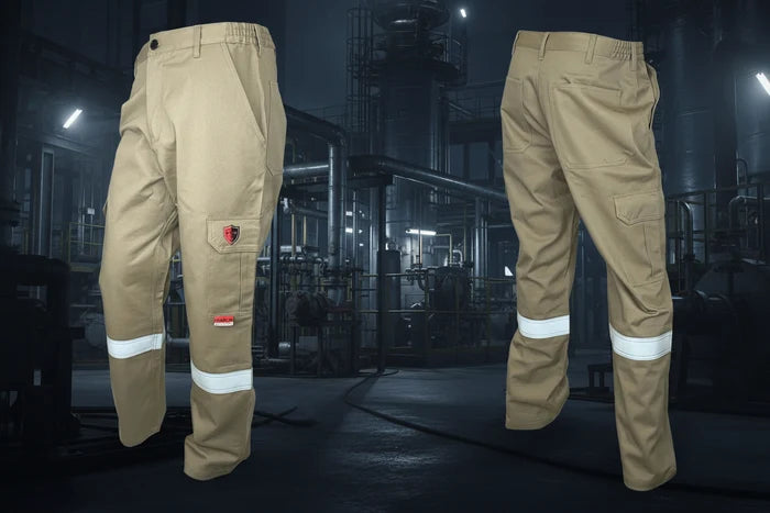 Atlas AR/FR Khaki Cargo Pants W/ Reflective 4052KK