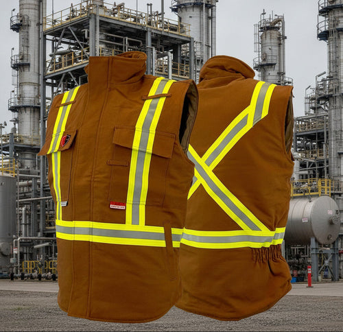 Atlas Guardian® FR/AR Brown Duck Insulated Vest 2194BD