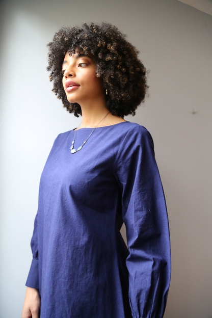 Ave Boat Dress in Blue Depth