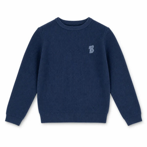 B Patch Knit Top