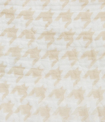 Baby Bath Bundle | Hooded Towel, Wash Cloth | Houndstooth