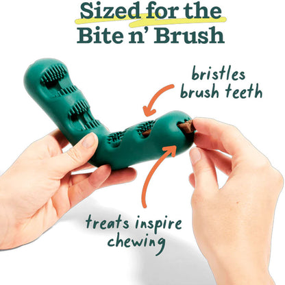 Picture showing Bite N' Brush Dental Refills being placed in a Bite N' Brush
