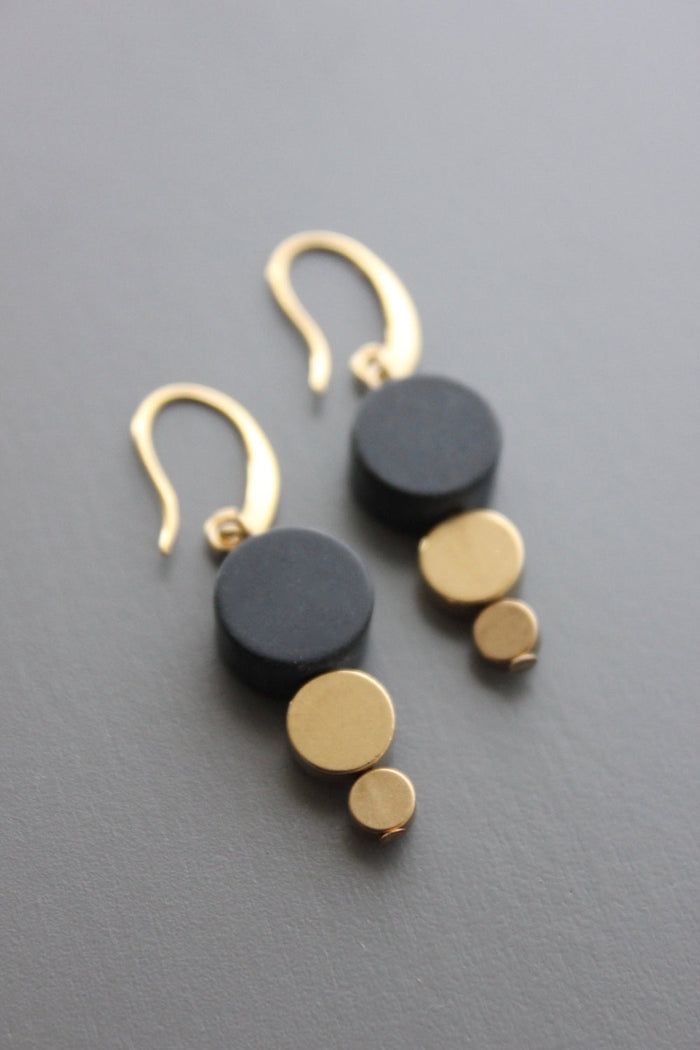 Black Agate Earrings