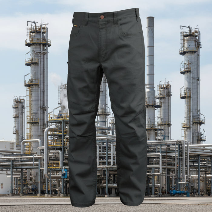 Black Stallion 10 oz. Charcoal Gray AR/FR Stretch Canvas Utility Pant PF5530-CG