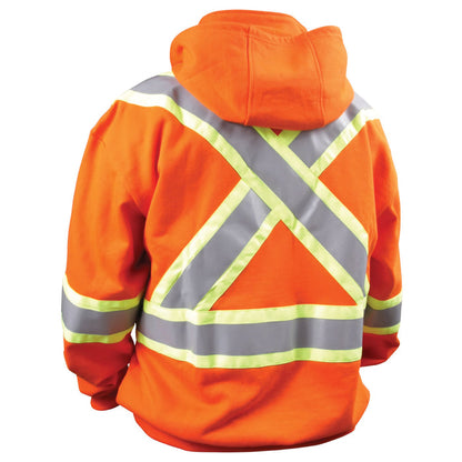 Black Stallion 12 oz. AR/FR Cotton Orange Zip up Hooded Sweatshirt JF1332-OR