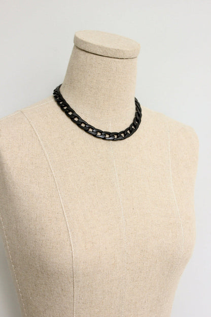 Black Steel Curb Chain