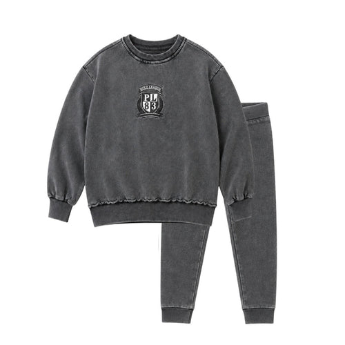 Black Wash Sweatset - Boys