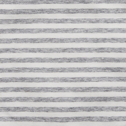 Bodysuit Long Sleeve Cotton Grey Stripe