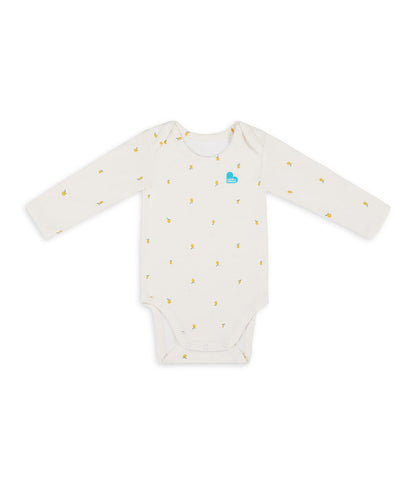 Bodysuit Long Sleeve Viscose from Bamboo Cream Lemons