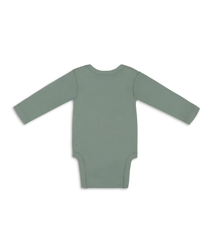 Bodysuit Long Sleeve Viscose from Bamboo Deep Olive