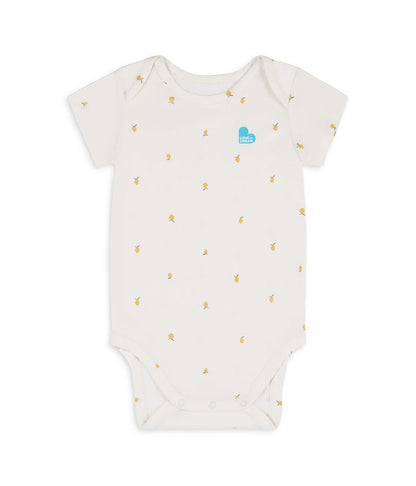 Bodysuit Short Sleeve Viscose from Bamboo Cream Lemons