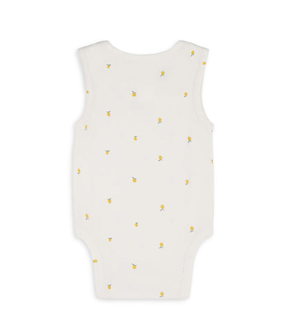 Bodysuit Sleeveless Viscose from Bamboo Cream Lemons