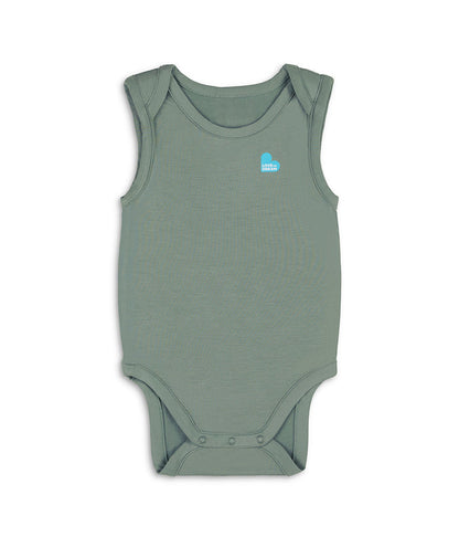 Bodysuit Sleeveless Viscose from Bamboo Deep Olive