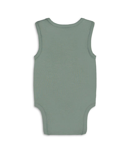 Bodysuit Sleeveless Viscose from Bamboo Deep Olive