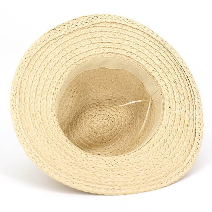 Boho Stone Band Straw Hat: TP