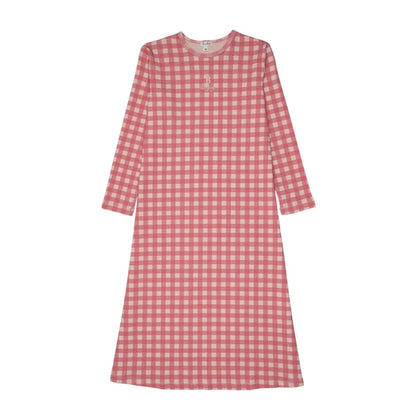 Bonjoy Windowpane Long Nightgown