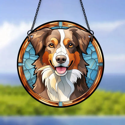 australian shepherd / 15cmx15cm/6"x6"