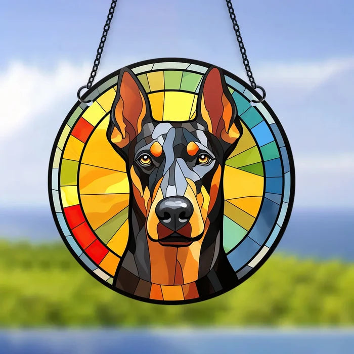doberman pinscher / 15cmx15cm/6"x6"